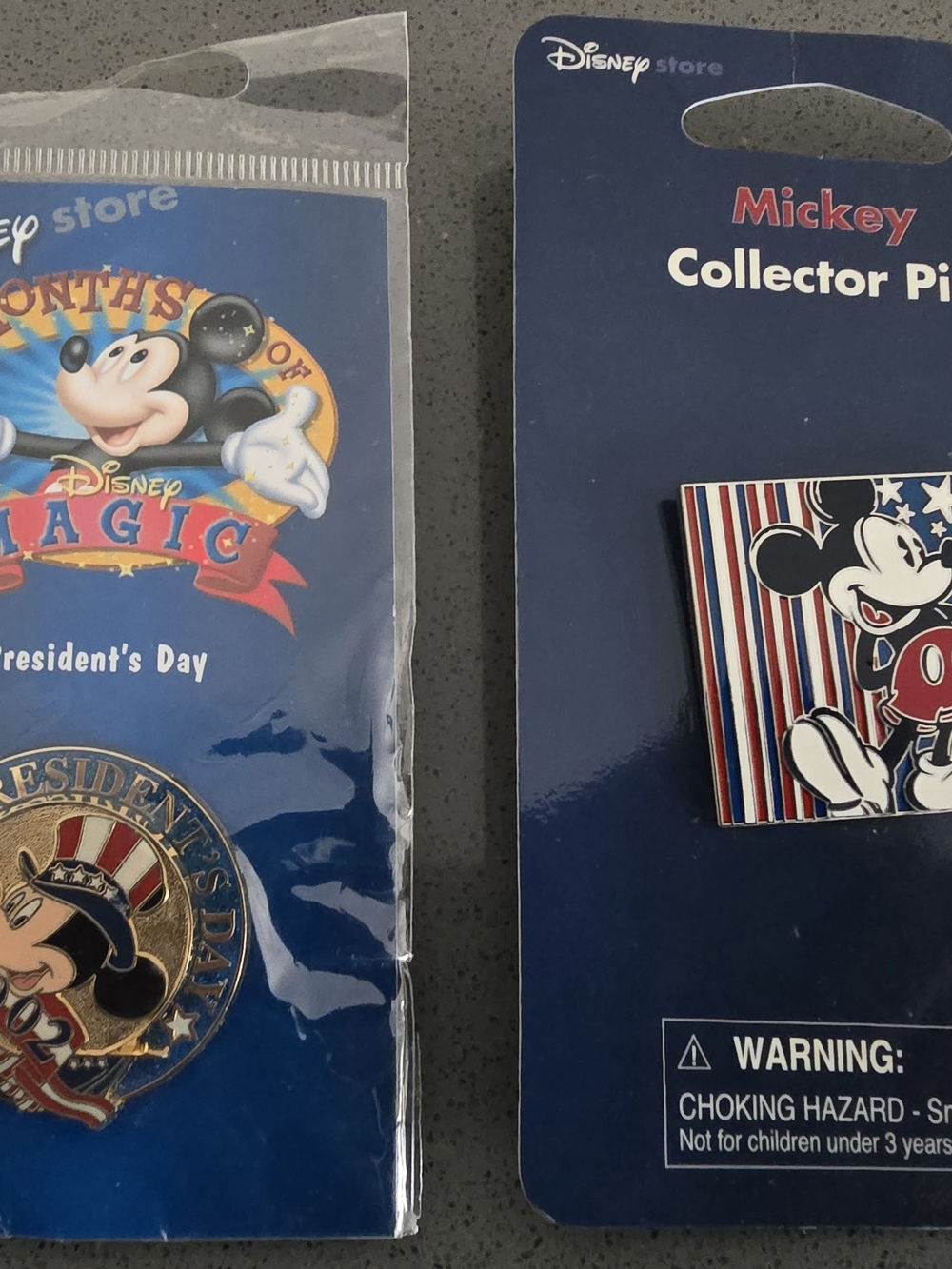 Disney Mickey Enamel Pin - Red, White, Blue